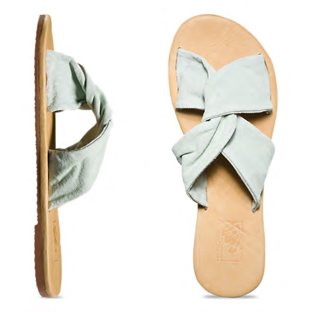 Like New Vans Ayla Suede Slide Sandals